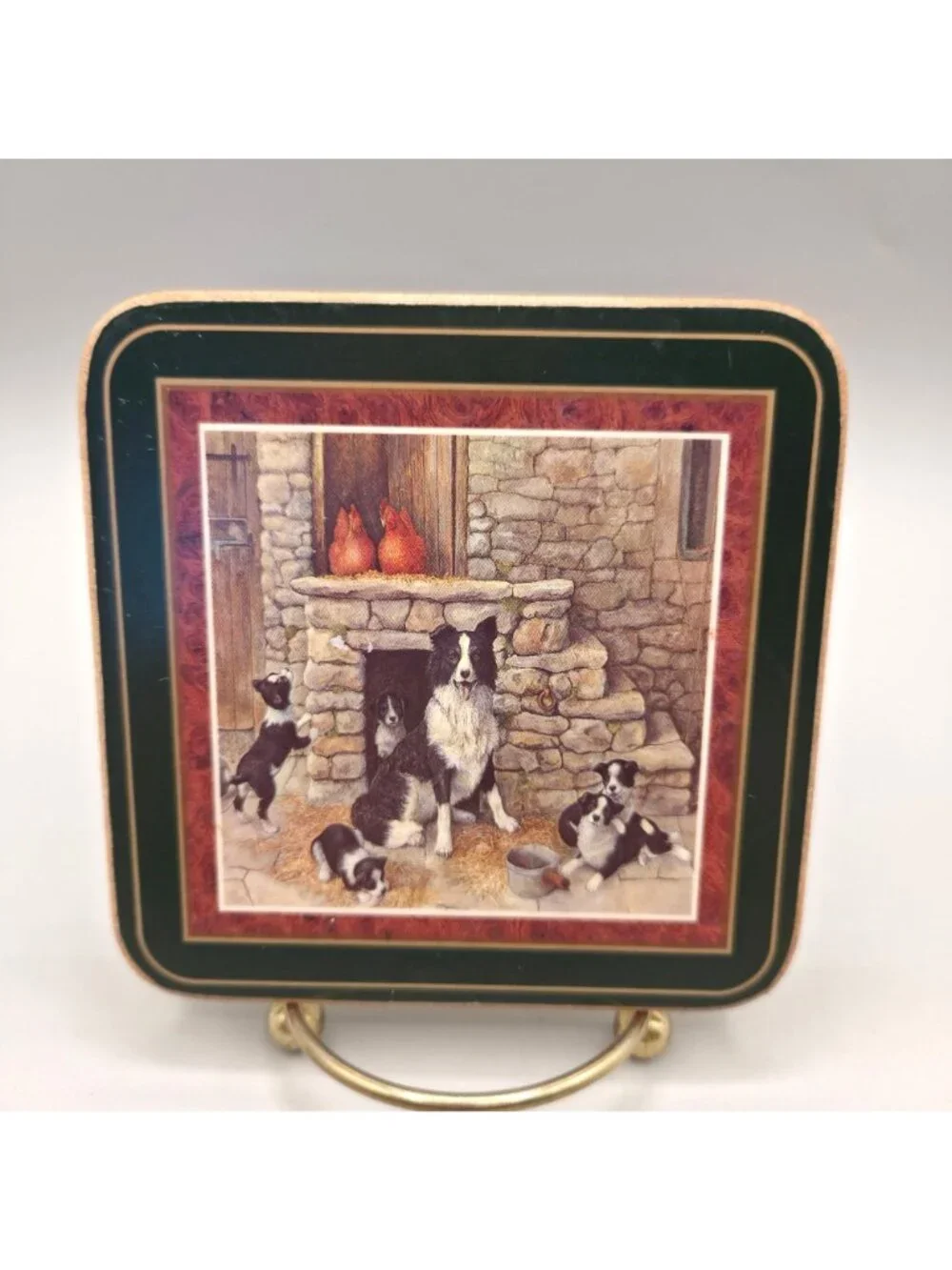 All Creatures Great & Small James Herriot Coasters With Green Borders Set of 6